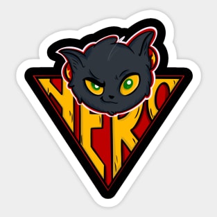 Cat Hero Sticker